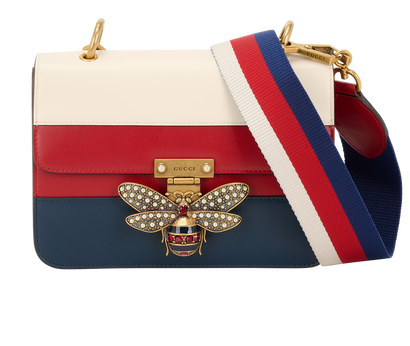 Queen Margaret, &pound;750, Handbags, Blue/Red/White, Leather, Front view